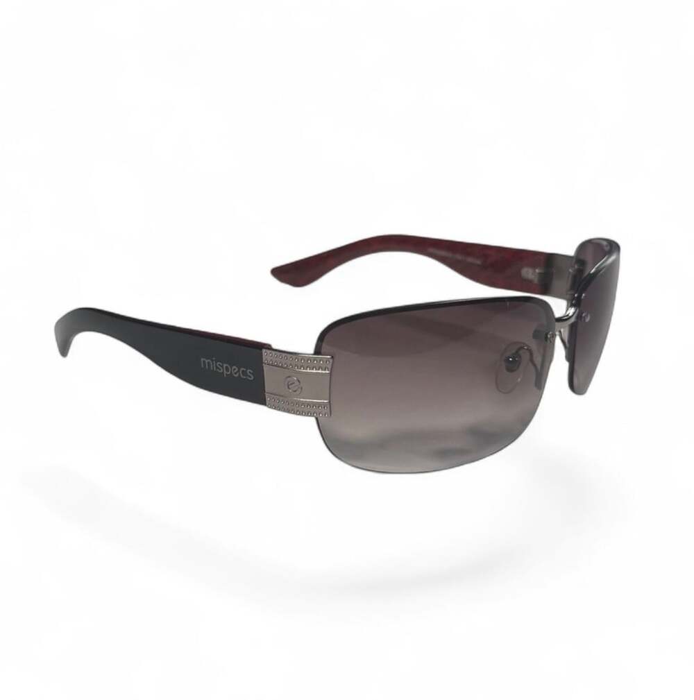 Mispecs Italy Design Y2K Sunglasses Black Red Gradient